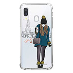 LaCoqueFrançaise Coque Samsung Galaxy A20e anti-choc souple angles renforcés transparente Motif Working girl