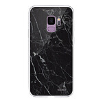 Evetane Coque Samsung Galaxy S9 360 intégrale transparente Motif Marbre noir Tendance