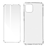 Avizar Pack Protection Pour Samsung Galaxy A03 Coque + Verre Trempé Transparent