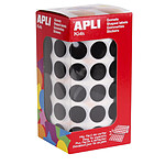 APLI Rouleau de 2832 Gommettes Rondes 15 mm Noir