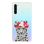 Evetane Coque Xiaomi Redmi Note 8 T 360 intégrale transparente Motif Leopard Couronne Tendance