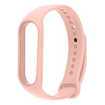 Avizar Bracelet pour Xiaomi Mi Band 5 / 6 / 7 Silicone Soft Touch Waterproof Rose Poudré