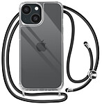 Avizar Coque Lanière pour iPhone 15 Rigide Bumper  Transparent