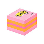 POST-IT Mini bloc cube PLAISIR Classique 5,1 x 5,1 cm 400 feuilles
