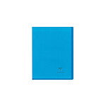 CLAIREFONTAINE Kover Book piqué polypro transparent bleu 17x22 96p séyès