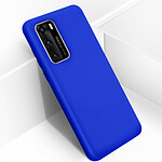 Avizar Coque Huawei P40 Silicone Semi-rigide Finition Soft Touch Bleu