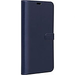 BigBen Connected Étui pour P Smart 2021 Folio Wallet Fermeture avec Languette Aimantée Bleu marine