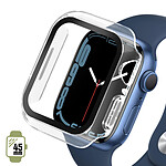 Avizar Coque Apple Watch Serie 7 (45mm) Rigide Finition Soft-touch Enkay transparent