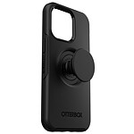 OtterBox Coque pour iPhone 13 Pro avec Poignée PopGrip Otter+ Pop Symmetry Noir