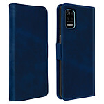 Avizar Étui LG K62 / K52 Style Vintage avec Porte-cartes et Support Vidéo Bleu Nuit