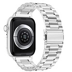 Avizar Bracelet pour Apple Watch Ultra 49mm - 45mm - 44mm- 42mm Acier Inoxydable argent