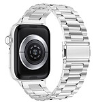 Avizar Bracelet pour Apple Watch Ultra 49mm - 45mm - 44mm- 42mm Acier Inoxydable argent