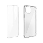 Avizar Pack Protection pour iPhone 13 Mini Coque Souple et Film Verre Trempé 9H Transparent