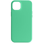Avizar Coque pour iPhone 15 Plus Silicone Semi-rigide Finition Douce au Toucher Fine  Vert