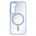 Avizar Coque MagSafe pour Samsung Galaxy S23 Dos Rigide Contour Silicone Mat  Bleu Lavande