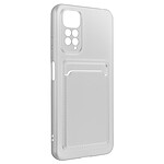 Avizar Coque pour Xiaomi Redmi Note 11 et 11s Silicone Souple Porte-carte Fine Légère  Blanc