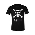 One Piece - T-Shirt Skull Black & White  - Taille XXL