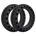 Made for Xiaomi 2x Pneus Alvéolés Made for Xiaomi M365, 1S, Essential, Pro, Pro 2, 3 et 3 Lite, Solid Tire X2  Noir