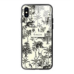 LaCoqueFrançaise Coque iPhone X/Xs Coque Soft Touch Glossy Botanic Evasion Design