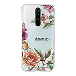 LaCoqueFrançaise Coque Xiaomi Redmi Note 8 Pro 360 intégrale transparente Motif Amour en fleurs Tendance