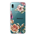 LaCoqueFrançaise Coque Samsung Galaxy A10 360 intégrale transparente Motif Amour en fleurs Tendance