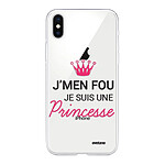 Evetane Coque iPhone Xs Max silicone transparente Motif Je suis une princesse ultra resistant