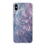 Evetane Coque iPhone Xs Max silicone transparente Motif Lune Attrape Rêve ultra resistant