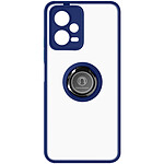 Avizar Coque pour Xiaomi Redmi Note 12 5G Bi-matière Bague Métallique Support Vidéo  Bleu