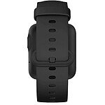 Avizar Bracelet pour Xiaomi Mi Watch Lite / Redmi Watch Silicone Soft touch Premium Noir Ajustable par Boucle Ardillon