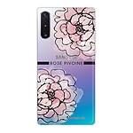 LaCoqueFrançaise Coque Samsung Galaxy Note 10 360 intégrale transparente Motif Rose Pivoine Tendance