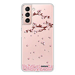 Evetane Coque Samsung Galaxy S21 Plus 5G 360 intégrale transparente Motif Chute De Fleurs Tendance