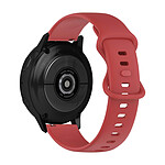Avizar Bracelet pour Samsung Galaxy Watch Active 2 40mm Silicone Lisse Rouge