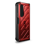 Supcase Coque pour Samsung Galaxy Z Flip 4 Multicouche Clip ceinture et béquille support Unicorn Beetle Kickstand Case  Rouge