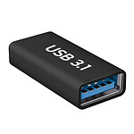 Avizar Rallonge USB C femelle vers USB 3.1 femelle Transferts rapide 5Gbps Compact noir