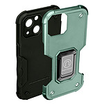 Avizar Coque iPhone 14 Antichoc Hybride avec Anneau Support Magnétique  Vert