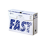 Fast Boîte Archive Montage Manuel 250 x 330 mm Dos 10 cm Blanc Bleu x25