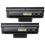 2 Toners compatibles HP 106A 1106A Noir
