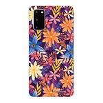 LaCoqueFrançaise Coque Samsung Galaxy S20 360 intégrale transparente Motif Fleurs violettes et oranges Tendance