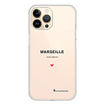 LaCoqueFrançaise Coque iPhone 13 Pro silicone transparente Motif Marseille mon amour ultra resistant