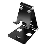 LinQ Mini Support Bureau Noir Pliable  pour Smartphone, Ultra Compact