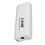 LinQ Adaptateur audio Bluetooth USB / Jack 3.5mm Fonction kit mains libres  Blanc