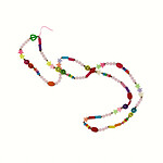 Avizar Bijou de Téléphone Bracelet Perles et Smiley 110cm Collection Smile Multicolore