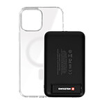 Swissten Coque Apple iPhone 12 Pro Max et Powerbank 5000 mAh Magsafe  Transparent