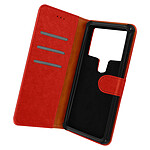 Avizar Étui Universel pour Smartphone 5,2 à 5,5 pouces avec Porte cartes Support Vidéo  rouge