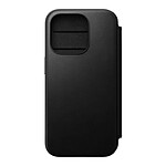 Nomad Folio Modern Cuir pour iPhone 15 Pro Noir