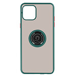 Avizar Coque pour iPhone 12 / 12 Pro Bi-matière Bague Métallique Fonction Support Vert