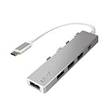 LinQ Hub USB-C avec 4 Ports USB Transmission Rapide 5 Gbps Fonction OTG