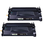 2 Toners compatibles HP 26A CF226X Noir