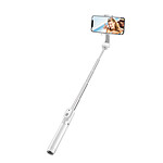 LinQ Perche Selfie Sans-fil Bluetooth avec Fonction Trépied Rotatif à 360°  Blanc