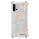 LaCoqueFrançaise Coque Xiaomi Redmi 9T Silicone antichocs Solides coins renforcés  transparente Motif Fleurs Blanches